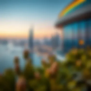 Stunning Views from Sobha Seahaven Stunning views from Sobha Seahaven highlighting Dubai's skyline