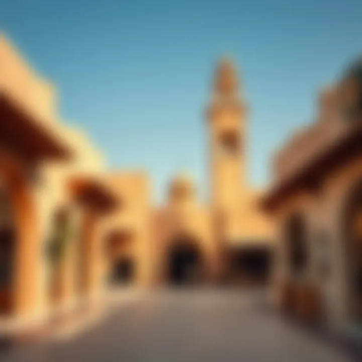 Architectural details of Souk Al Marfa