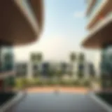 A panoramic view of South Heights showcasing modern architecture and green spaces