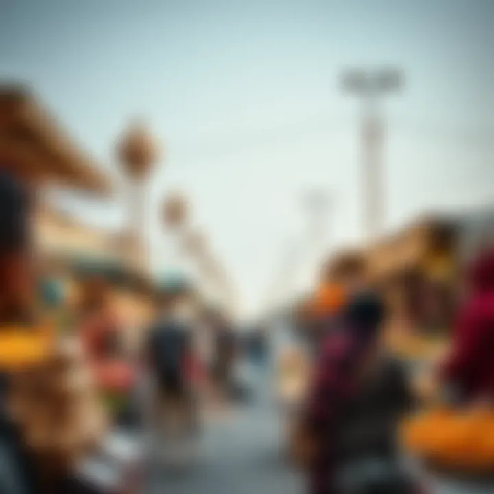 Cultural Richness at a Local Market Vibrant market scene in the heart of UAE