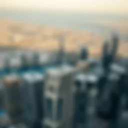 Aerial view of Dubai showcasing the skyline and prominent real estate developments