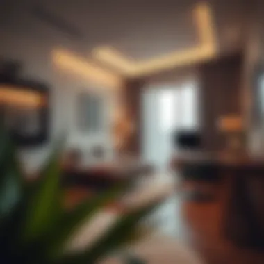 Cozy Modern Studio Flat Interior Cozy interior of a modern studio flat