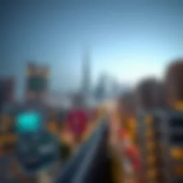 Stunning view of Bur Dubai skyline