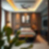 Modern studio room interior