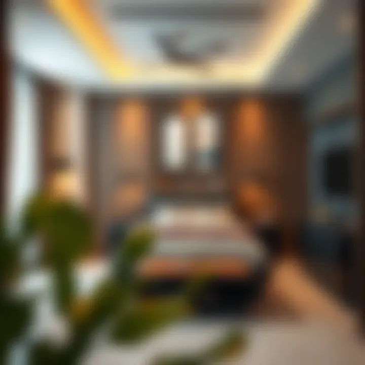 Modern studio room interior