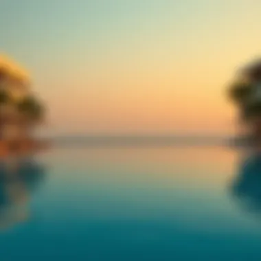 Luxurious infinity pool at a high-end resort