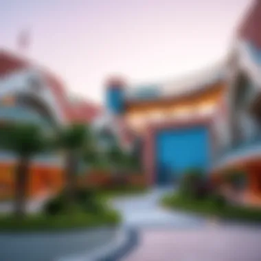 Architectural Marvel: Dubai Hills Mall Integrated with Nature Architectural design of Dubai Hills Mall blending with nature