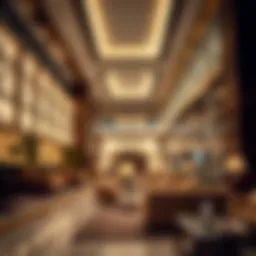 Modern banking interior in Dubai