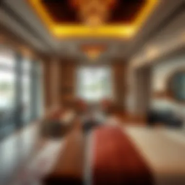 Spacious resort room with stunning interior design