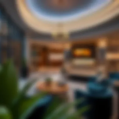 Modern amenities available in the Blue Diamond Building