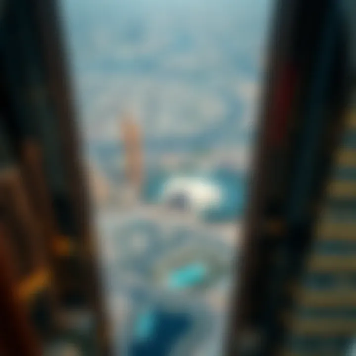 Panoramic view from the Damac XL Tower overlooking Dubai