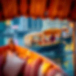 Traditional Abra boat navigating the waters of Dubai