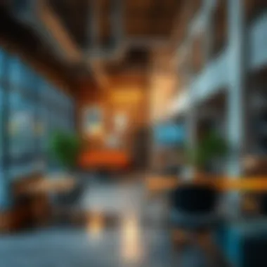 Collaborative Spaces in Dubai Design District A creative workspace promoting collaboration among artists and designers.