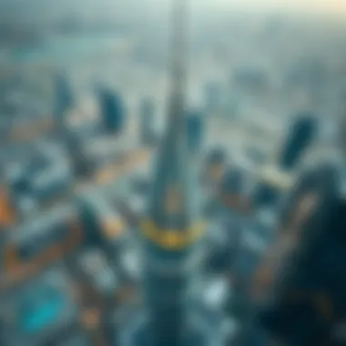 Bird's Eye View of DIFC Bird's eye view of the Dubai International Financial Centre