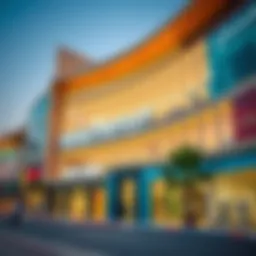 Exterior view of Dubai Outlet Mall showcasing modern architecture