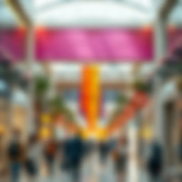 Vibrant Shopping Experience at Dubai Outlet Mall Visitors enjoying shopping experience in a vibrant atmosphere