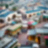 Aerial View of Suq Al Ras Aerial view of the bustling سوق الراس دبي showcasing vibrant marketplaces