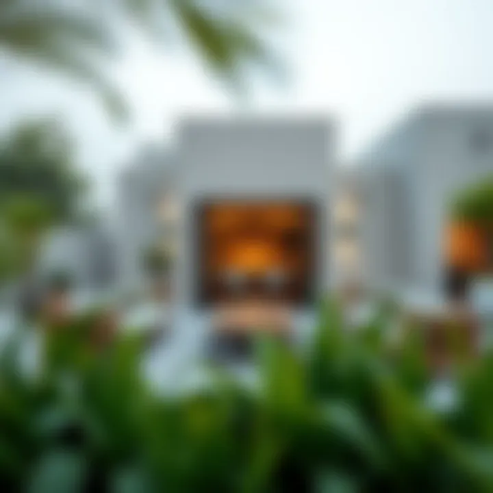 Relaxing outdoor space of a Dubai second home