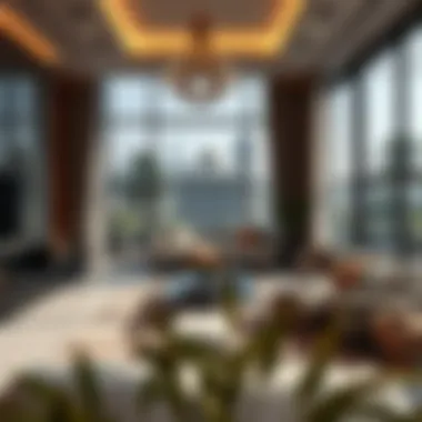 Tranquil interior of a second home in Dubai