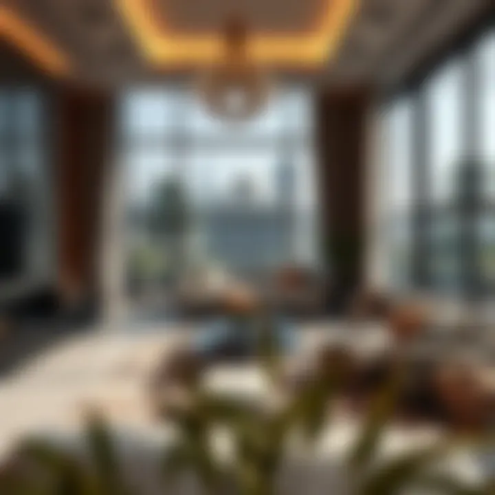 Tranquil interior of a second home in Dubai