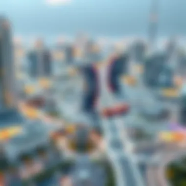 Map highlighting transport links around Deira City Center