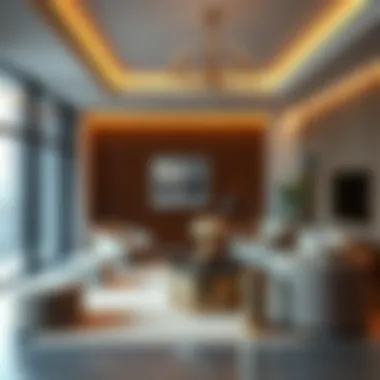 Luxurious Living Space at The Manor Luxurious interior design of a living space within The Manor