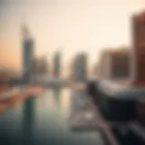 Aerial view of Marina Quays West showcasing modern architecture