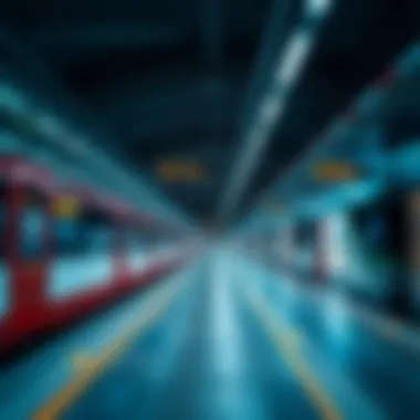 Dubai Metro Routes and Stations A graphic representation of Dubai's metro routes and stations