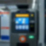 A clear view of a Dubai Metro ticket machine showcasing various ticket options