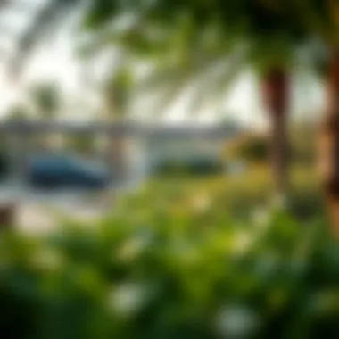 Serenity of Greenery in Mira Oasis Lush green landscaping in Mira Oasis community