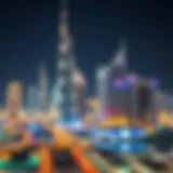 Stunning view of Dubai's skyline illuminated during New Year celebrations