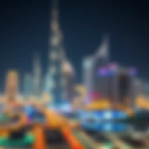 Stunning view of Dubai's skyline illuminated during New Year celebrations