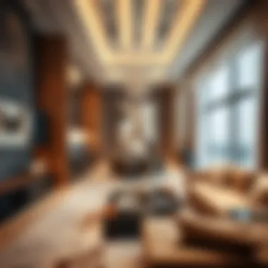 Luxurious interior design elements within Omniyat Anwa's residences