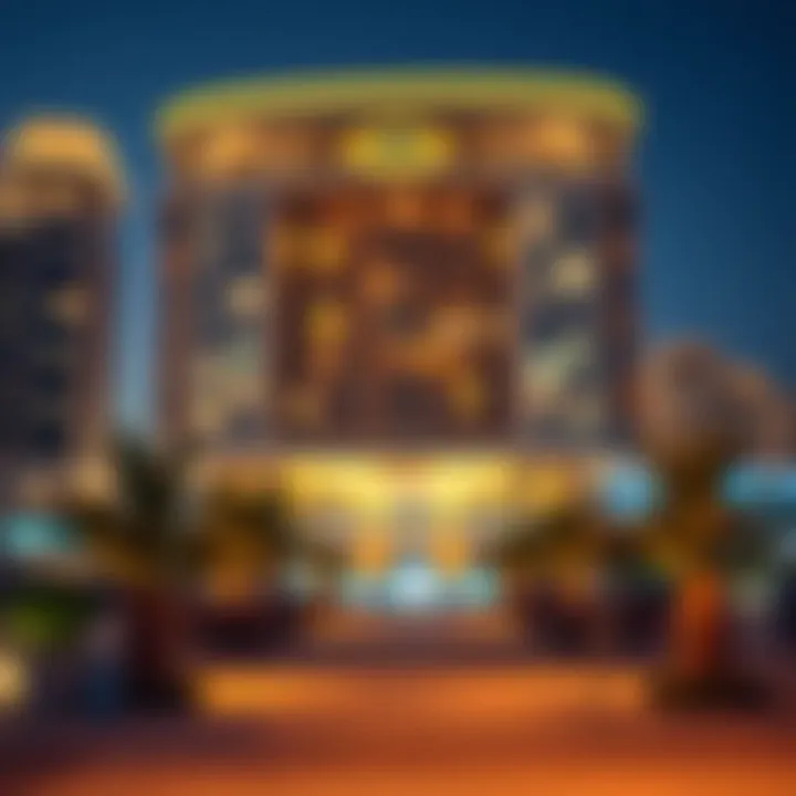 Artistic representation of market trends in Dubai's luxury real estate sector