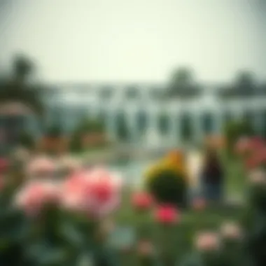 Tranquil Moments Visitors enjoying the tranquility of the Rose Garden