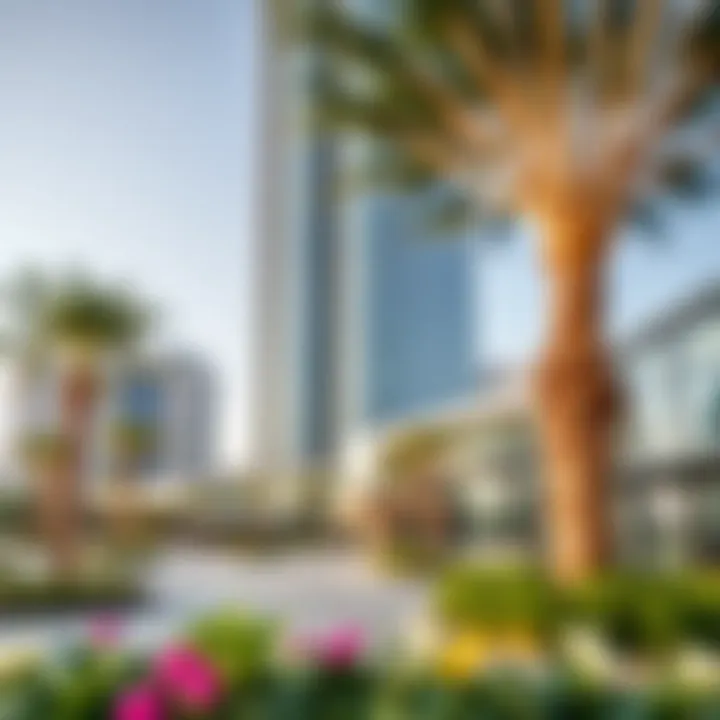 Nearby amenities and green spaces surrounding Fifty One Tower