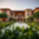 Exterior view of Tuscan Residence showcasing its architectural elegance