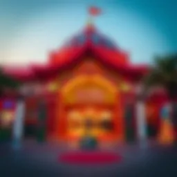 Colorful entrance to Global Village Dubai