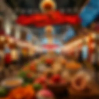 Diverse culinary offerings at Global Village