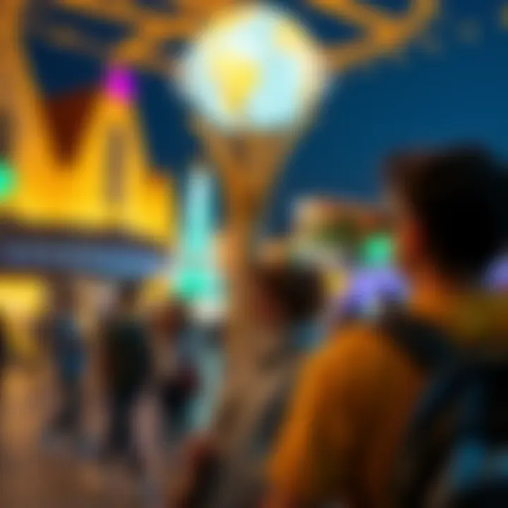 Visitors enjoying their time at Global Village