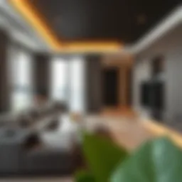 Modern two-bedroom apartment interior in Bur Dubai