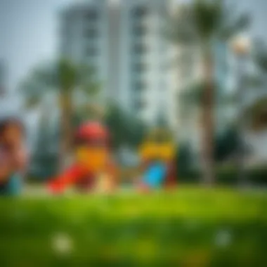 Children enjoying play area in the park