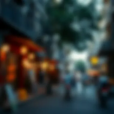 Cultural Vibrancy in Urban Exploration Vibrant street scene reflecting local culture and lifestyle