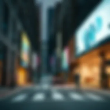 Dynamic street view showcasing real estate opportunities