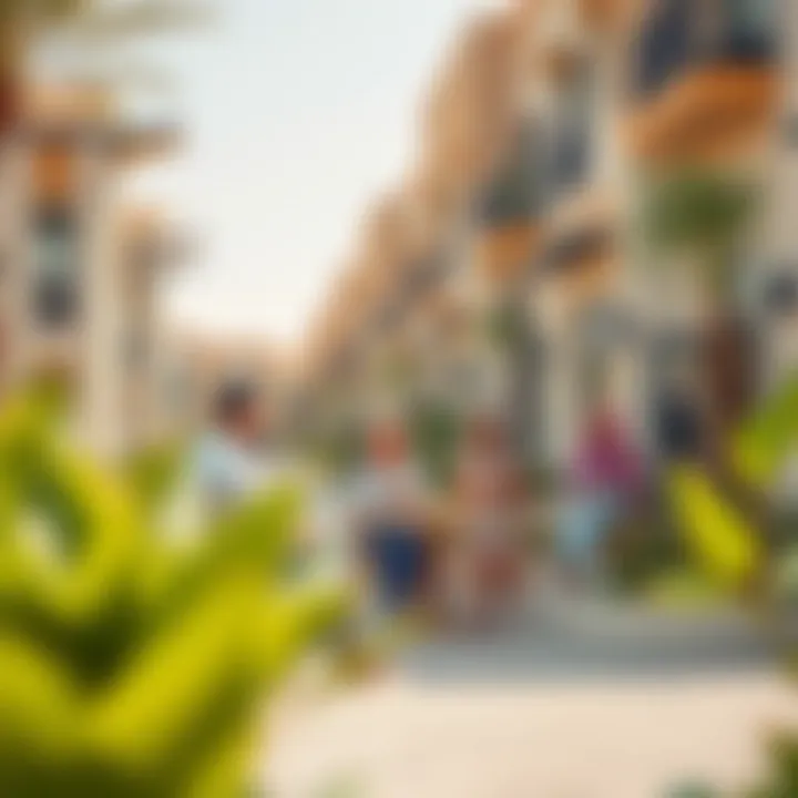 Vibrant community spaces within Wasl Vita