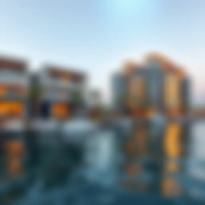 Architectural design of waterfront properties with modern aesthetics