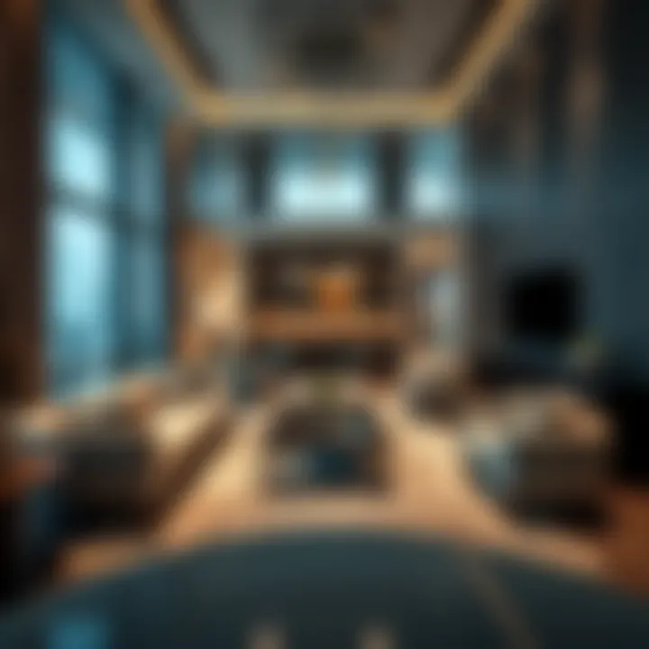 Luxurious interiors of a Falcon Tower apartment