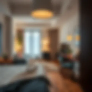 Interior View of a Well-Furnished Rental Room Interior of a well-furnished rental room