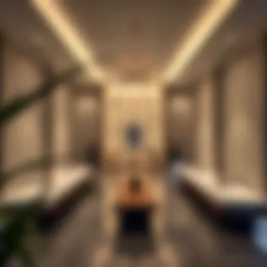 Peaceful Wellness Space Tranquil wellness area for relaxation and recovery
