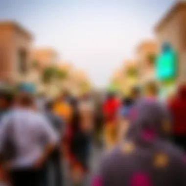 Cultural Vibrancy in Freej Al Murar Vibrant community gathering in Freej Al Murar